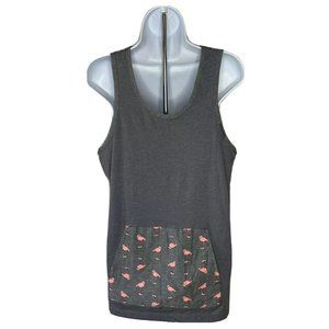 Reebok Men’s Tank Top Medium Flamingos Gray